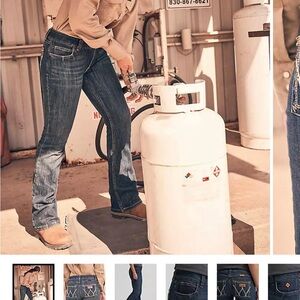 Women’s Dark Wash Straight Leg Jeans - Blue